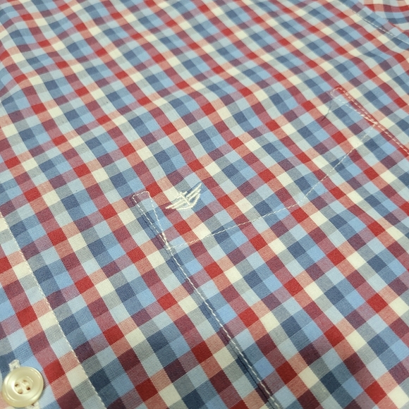 Dockers Plaid Short Sleeve Button Shirt Sz XL - Picture 4 of 4